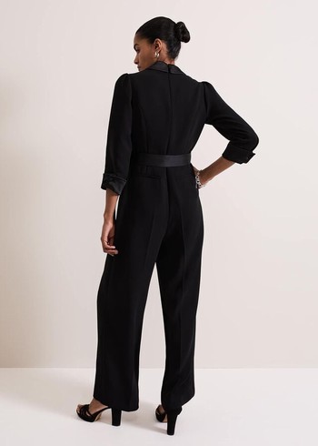 Phase Eight Kylie Tux Jumpsuit Black Canada | ONMDHV-413